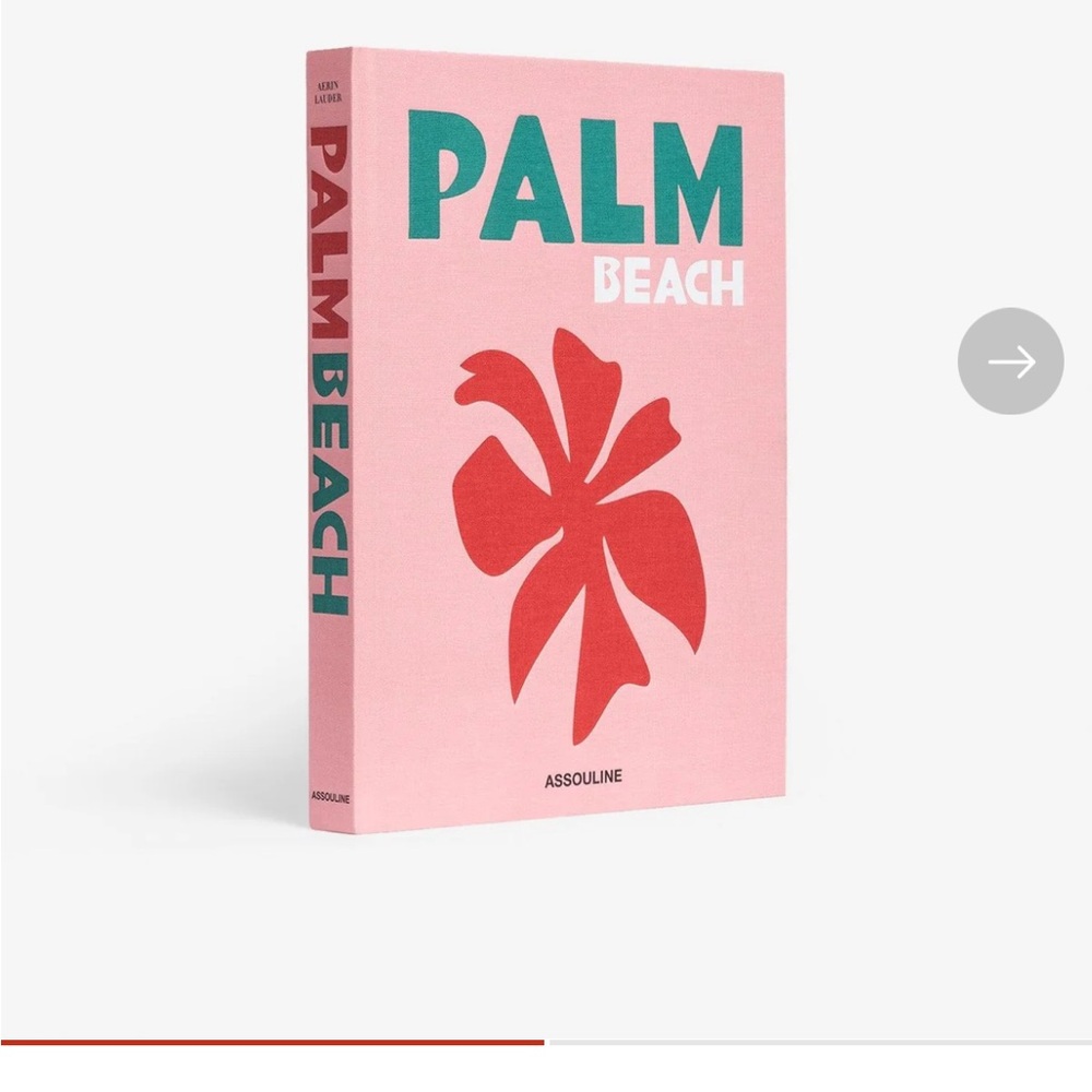Assouline Palm Beach Coffee Table Book with Pink and Red Cover